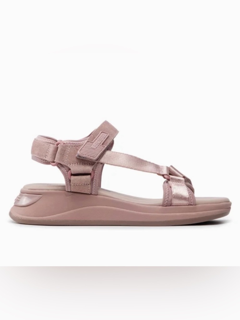 HOFF Ibiza Blush Pink Sport Sandals Size 7.5 EU 38Velcro Strap Comfort Platform - Picture 2 of 11